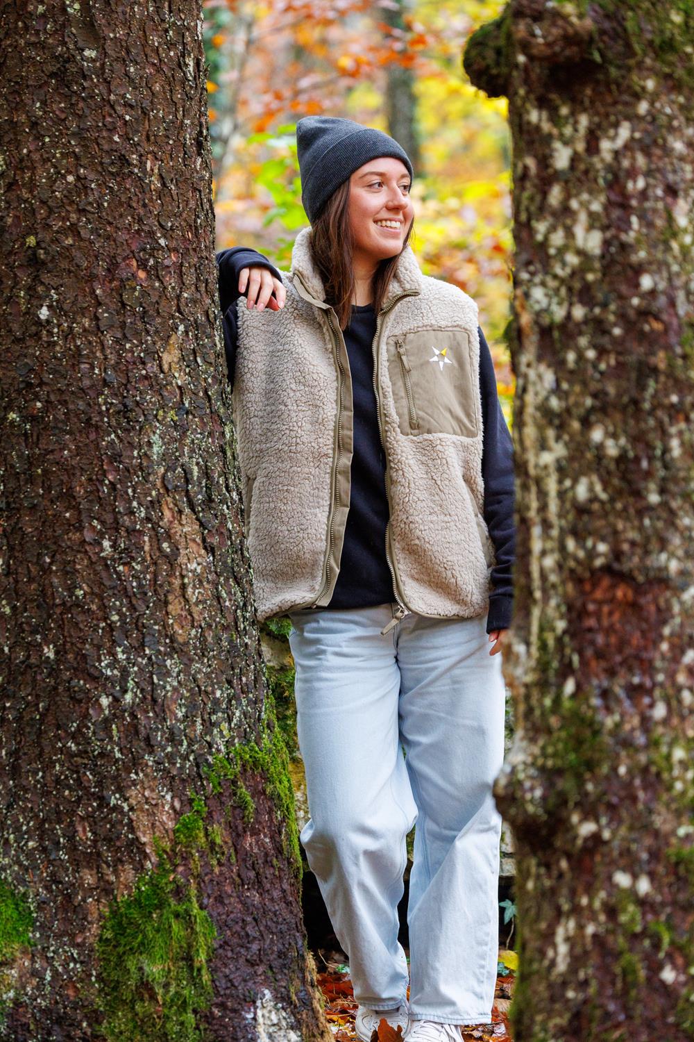 Veste Sherpa sans manche mixte